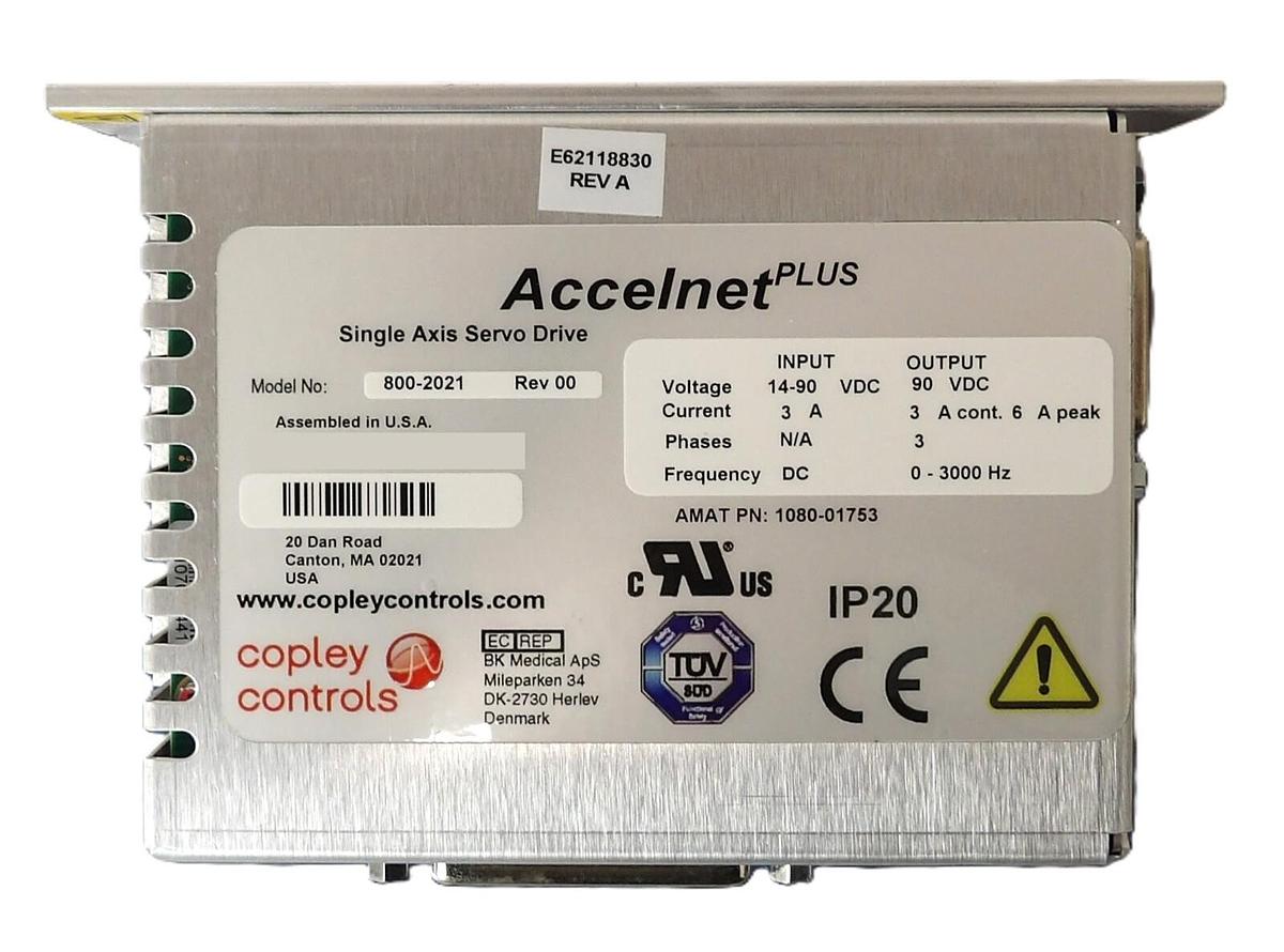 Used Copley Controls 800-2021 Servo Drive AMAT Applied Materials 1080-01753 Working
