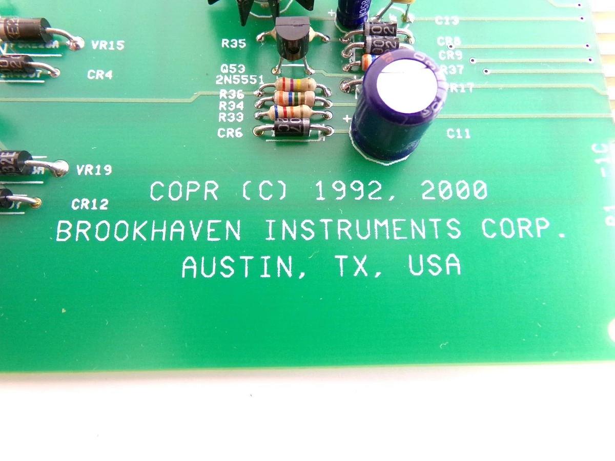Used Brookhaven Instruments 10720132 LV Power Supply PCB Card SCANMASTER II Working