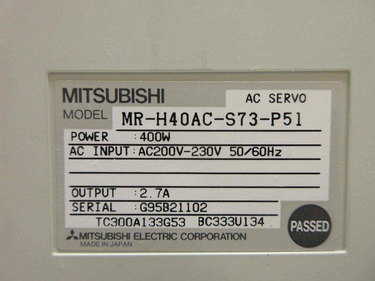 Used Mitsubishi MR-H40AC-S73-P51 AC Servo Drive Panasonic FB30T-M Flip Chip Used