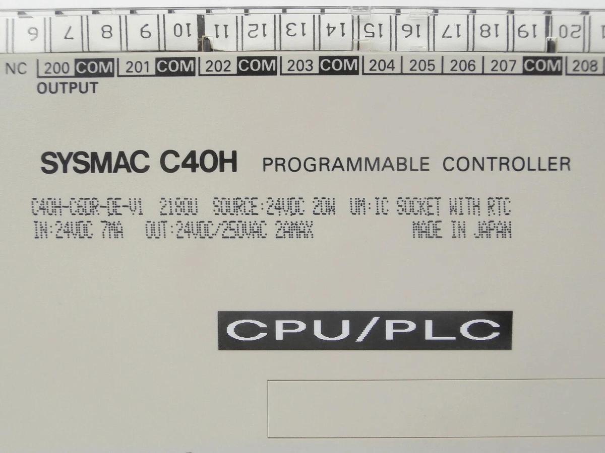 Used Omron C28H-C6DR-DE Programmable Logic Controller PLC SYSMAC C40H A-2000LL Spare