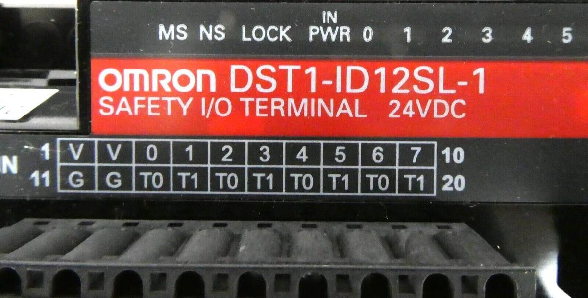 Omron DST1-ID12SL-1 Safety I/O Terminal 24VDC TEL DS049-001917-1 New Surplus