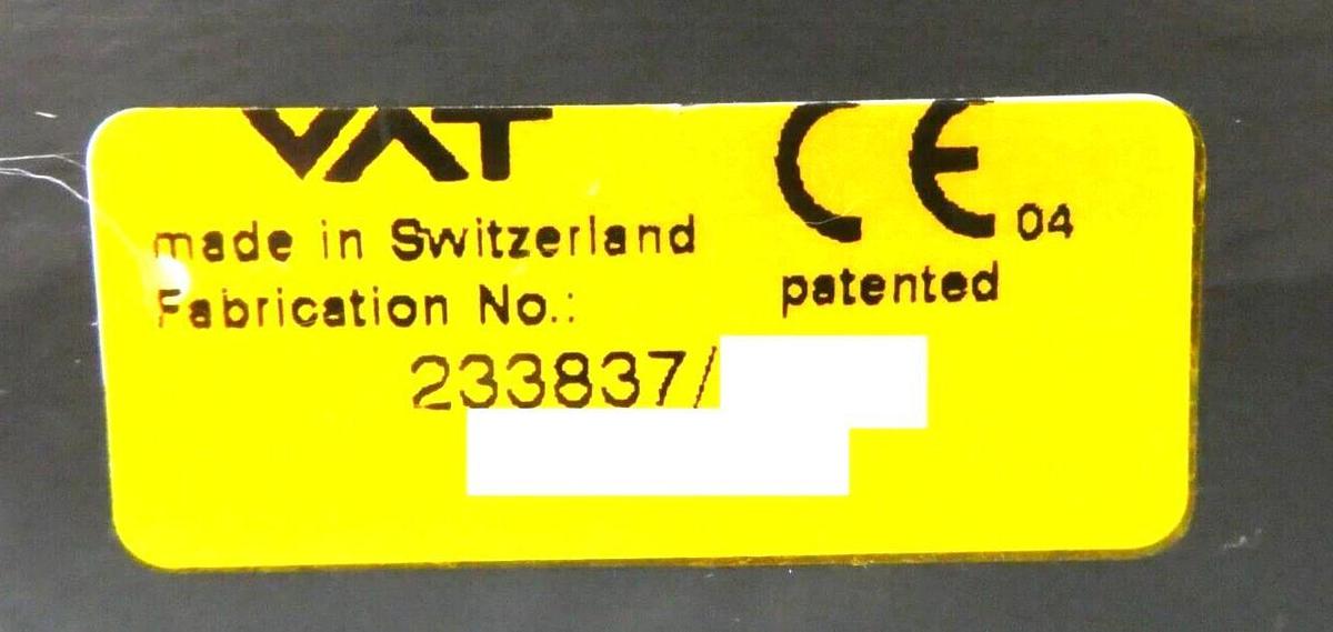 Used VAT 233837 Pneumatic Vacuum Valve Actuator 99449 AMAT Working Surplus