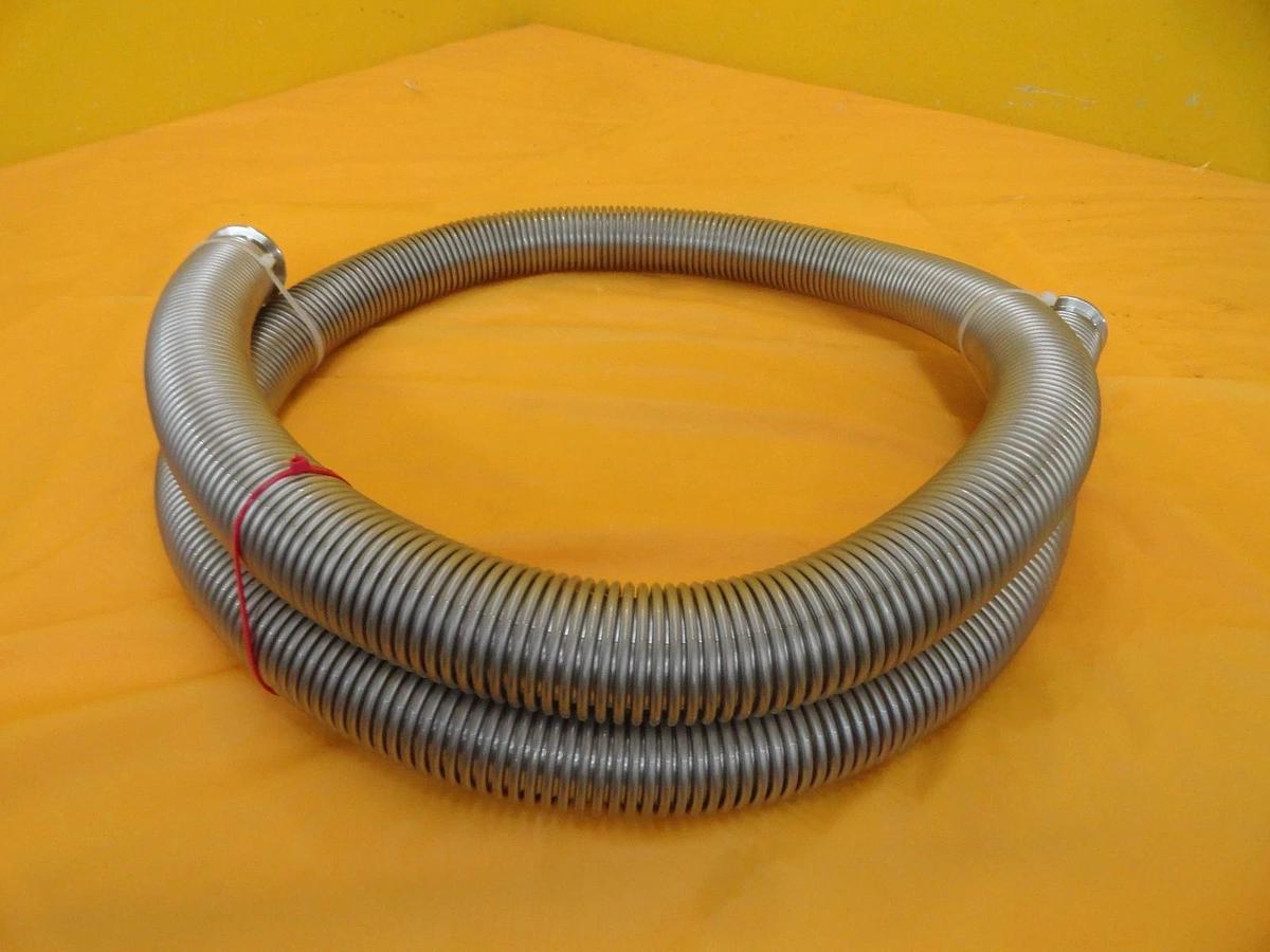 Used MKS Instruments Flexible Bellows Vacuum Hose NW40 8 Foot 2438mm Stainless Used