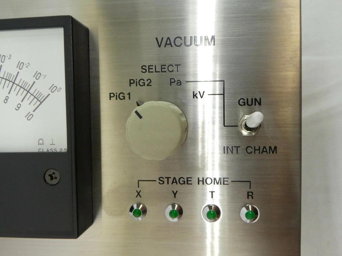 Used JEOL Stage Vacuum Control Panel BP102002-00 BCD-PIN/SW PB JWS-7555S SEM Working