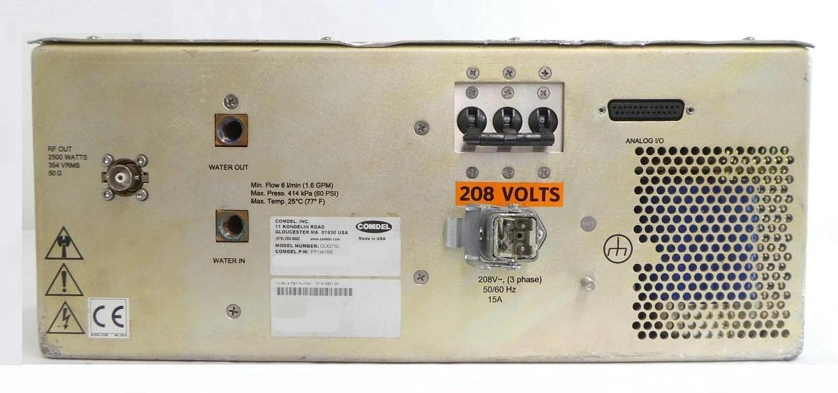 Used CLX2750 Comdel FB1341RB RF Generator Novellus 27-414821-00 As-Is