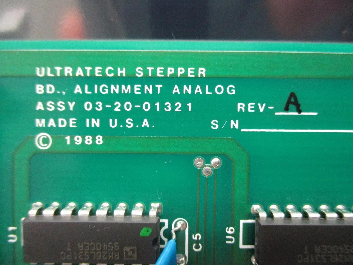 Used Ultratech Stepper 03-20-01321 Analog Alignment Board PCB Rev. A 4700 Titan Used