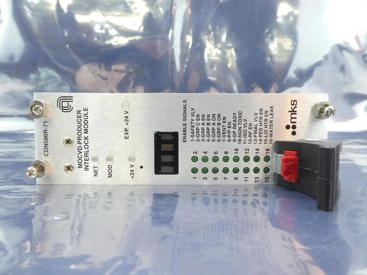 Used MKS Instruments AS01500-71 Interlock Module PCB Card CDN500R-71 AMAT 0190-38266