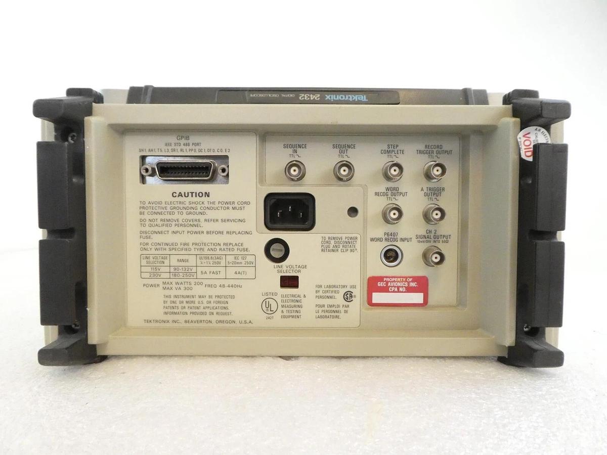 Used Tektronix 2432 300 MHz 2-Channel Portable Digital Oscilloscope Spare Surplus