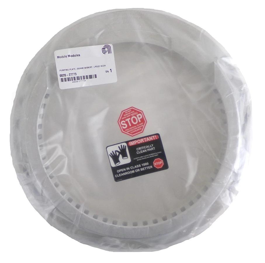 AMAT Applied Materials 0020-27773 200mm Pumping Plate with Skirt New Surplus