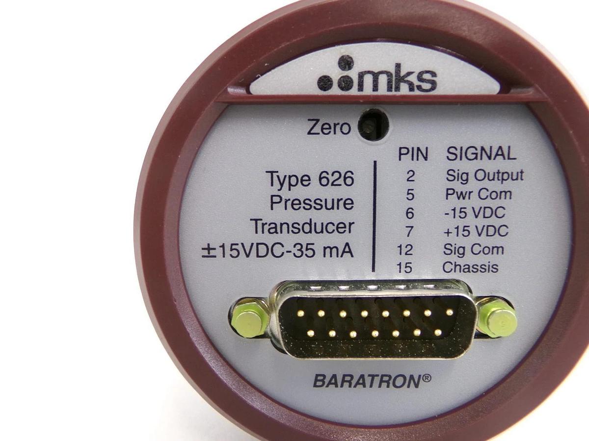 Used MKS Instruments 626B-28274 Baratron Capacitance Manometer 10 Torr Surplus