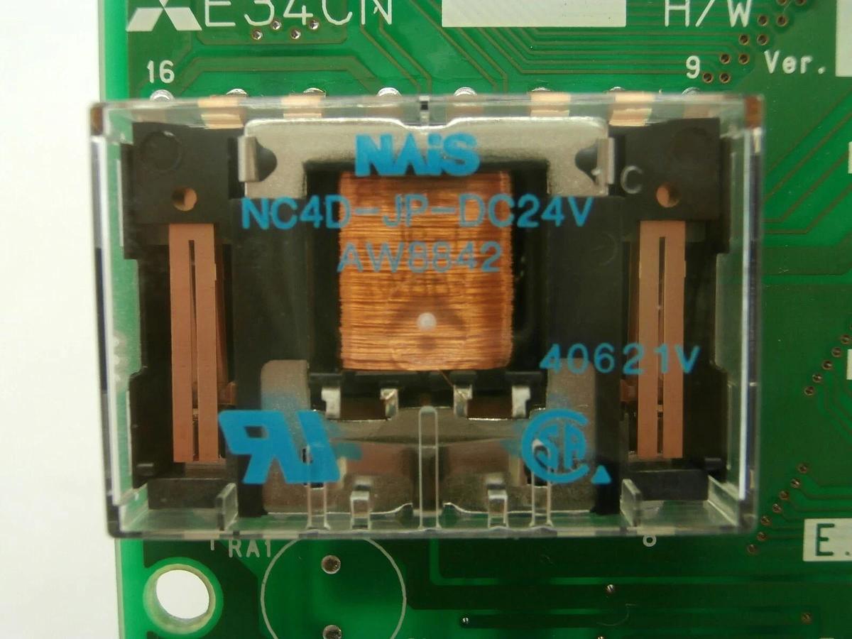 Used Mitsubishi BU158A386G53 Relay PCB E34CN Robot Controller CR-E356-S06 Working