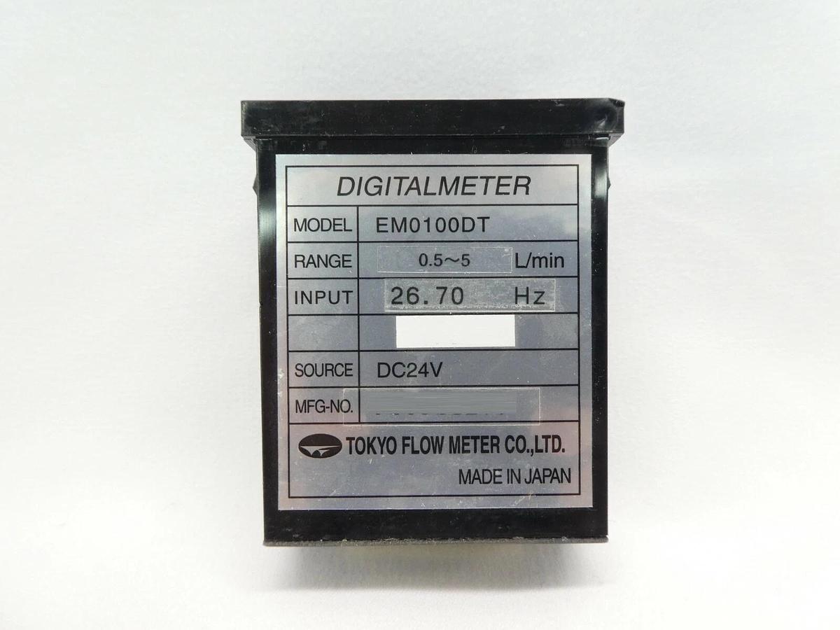 Used Tokyo Flow Meter EM0100DT Digital Meter DIGITALMETER 0.5 ~ 5 L/min Lot of 20