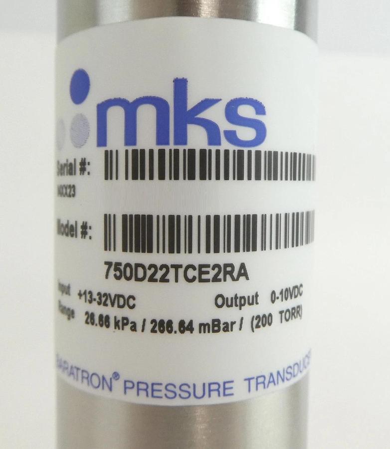 MKS Instruments 750D22TCE2RA Baratron Pressure Transducer Lot of 2 New