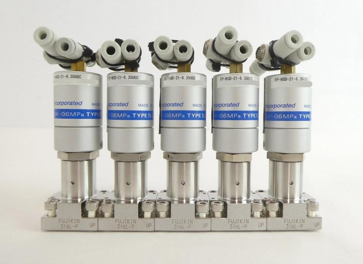 Fujikin FP-NSD-21-6.35UGC Metal Diaphragm Valve Reseller Lot of 16 New