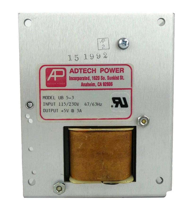 Used Adtech Power UB 5-3 Linear Power Supply Assembly Working Surplus