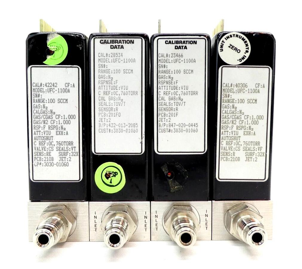 Used UNIT Instruments UFC-1100A Mass Flow Controller MFC N2 CHF3 HCl CF4 Untested