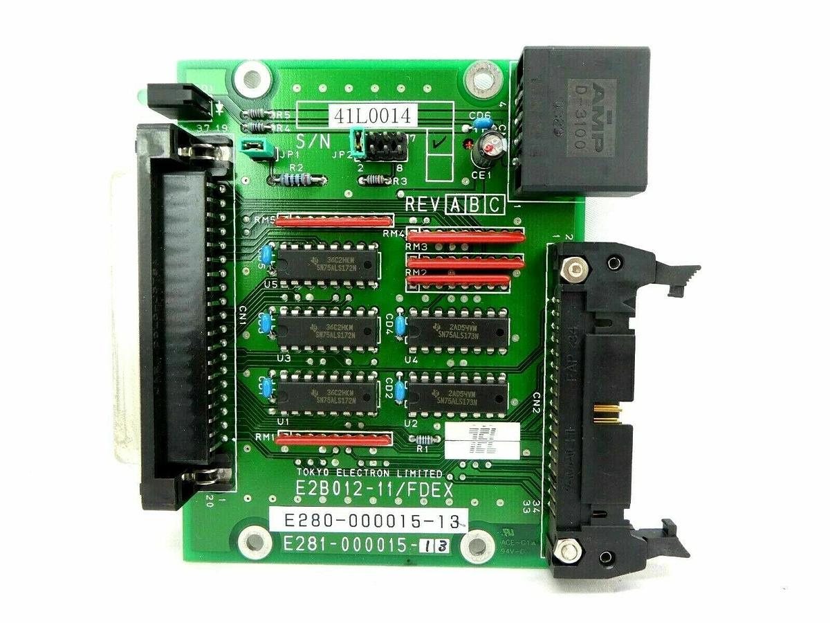 Used TEL Tokyo Electron E280-000015-13 Interface PCB E2B012-11/FDEX T-3044SS Spare