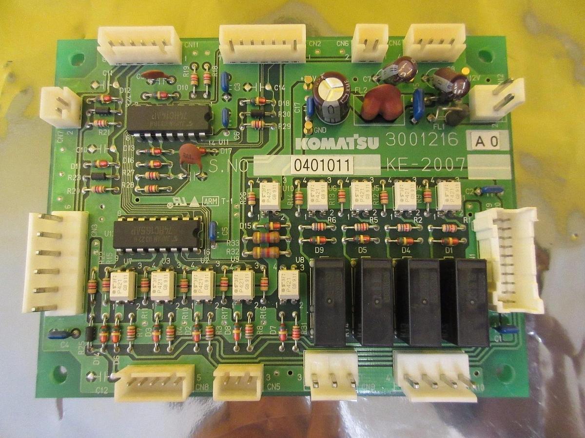 Used Komatsu 3001216A0 KE-2007 Interface Board PCB Used Working