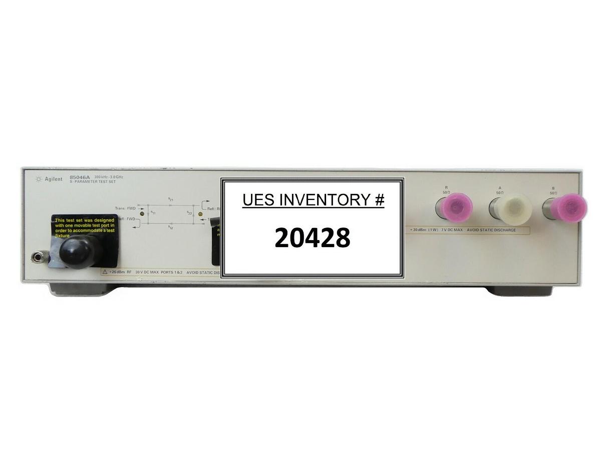 Used Agilent Technologies 85046A RF S-Parameter Test Set 300kHz-3.0GHz Working Spare