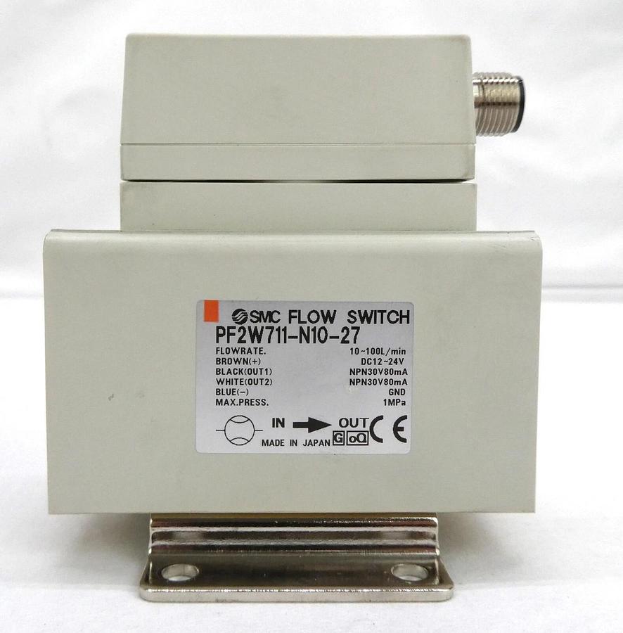 Used SMC PF2W711-N10-27 Digital Water Flow Switch Reseller Lot of 3 Working Surplus