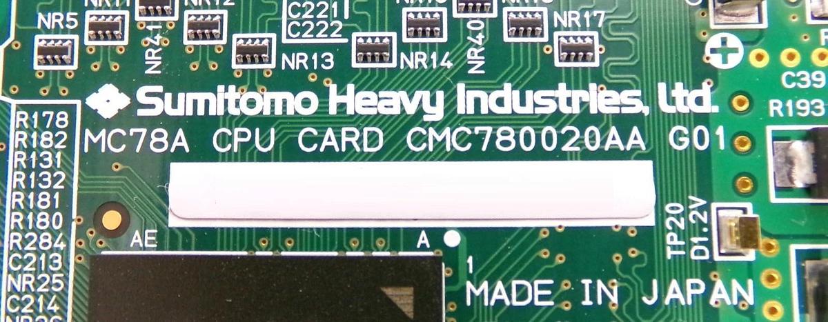 Used Sumitomo Heavy Industries CMC780020AA MC78A CPU PCB Card Hitachi IS5100 Working