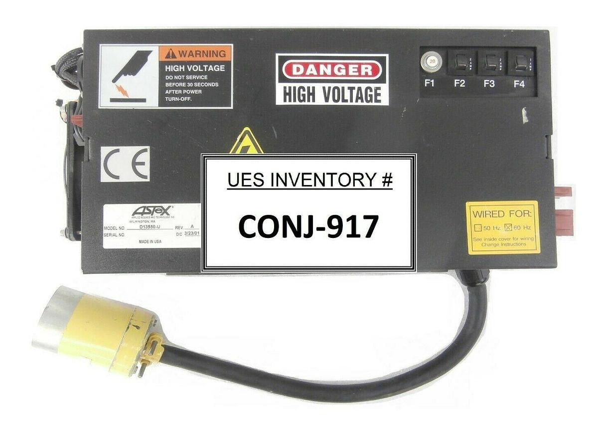 Used ASTeX D13550-U Microwave Plasma Detector Power Supply AMAT 3750-01131 Working