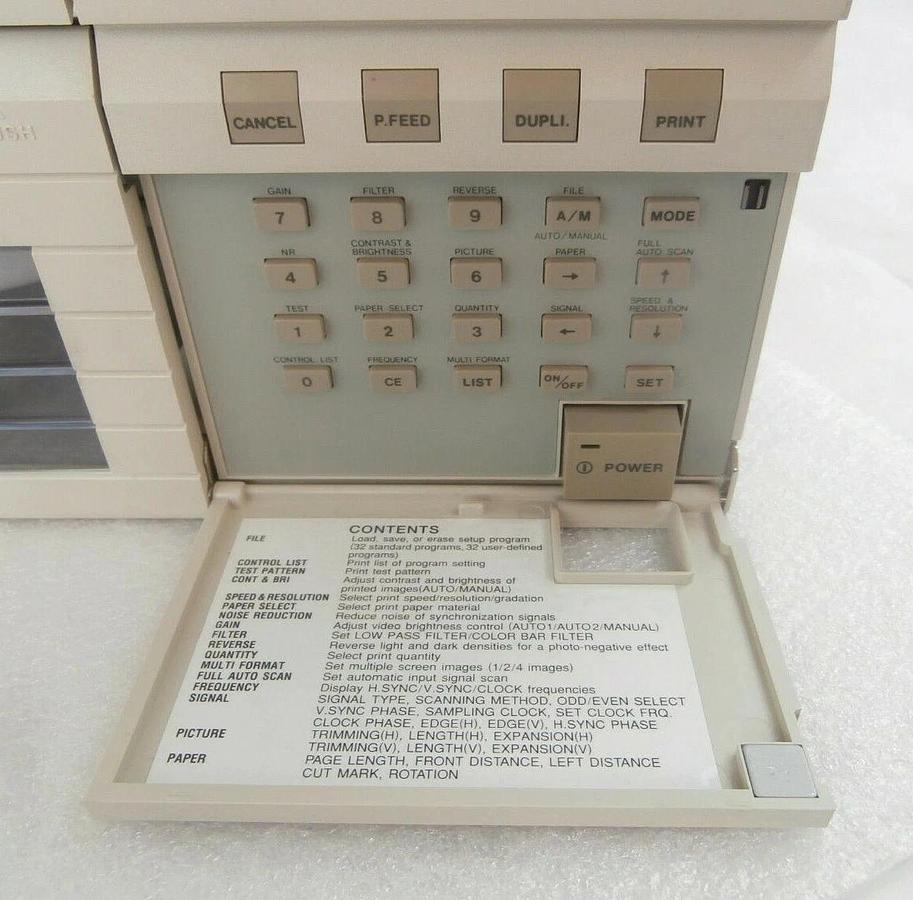 Used Seiko Precision VP-4500 Thermal Video Printer 100-120V AMAT SEMVision cX Working