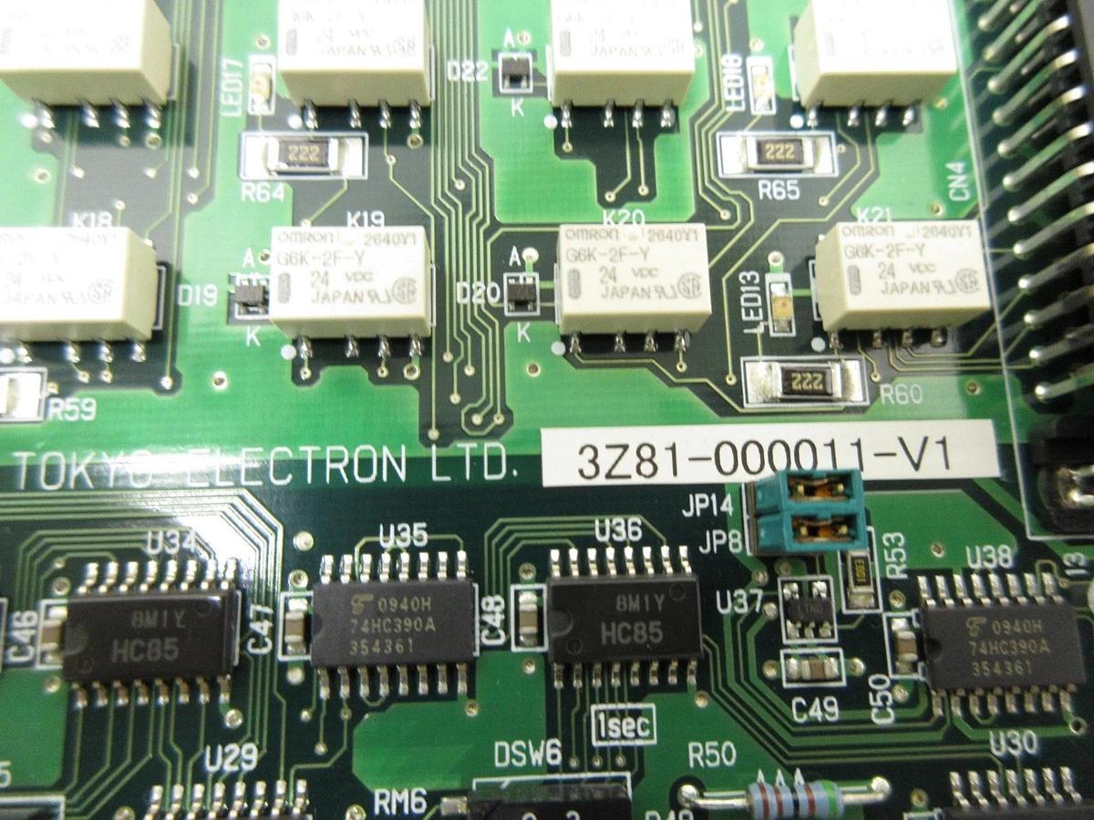 Used TEL Tokyo Electron 3Z81-000011-V1 Interface Board PCB TDB343-1/AC Used