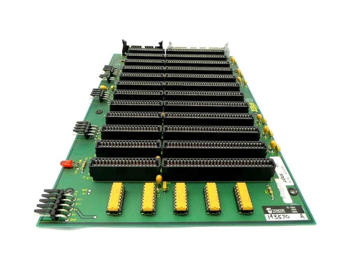 Used I-Bus Systems 100960 12-Slot Backplane PCB Tencor Instruments 143570 Working