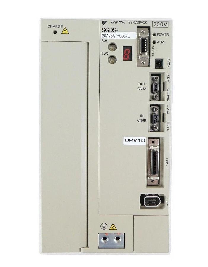 Used Yaskawa Electric SGDS-20A75AY605-E AC Servo Drive SERVOPACK 200V Working Surplus
