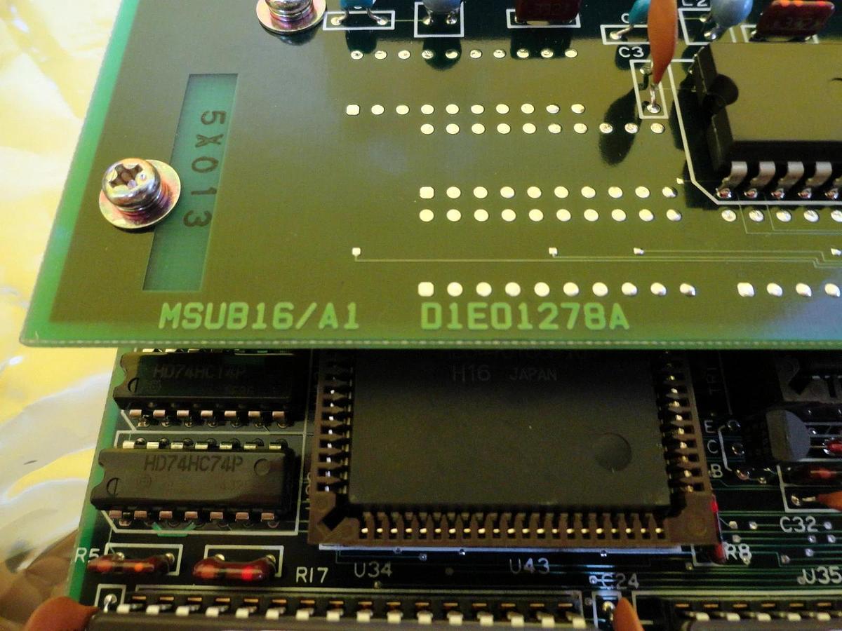 Used Kokusai Electric D1E01277B Interface Board PCB Card MC16/A2 D1E01278A Working