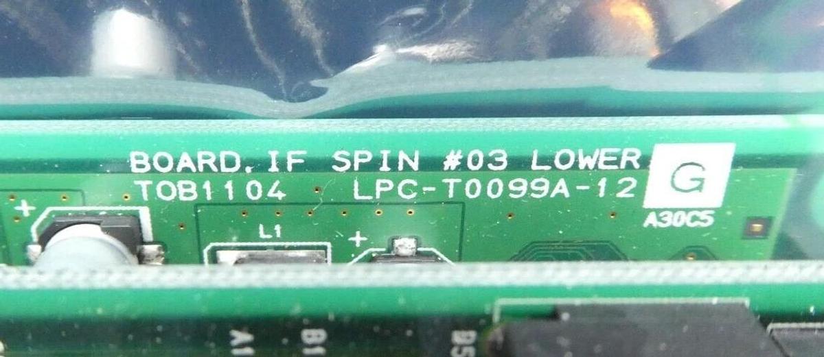 Used TEL Tokyo Electron UPC-T0100A-12 Spin IF #03 PCB LPC-T0099A-12 Working Surplus