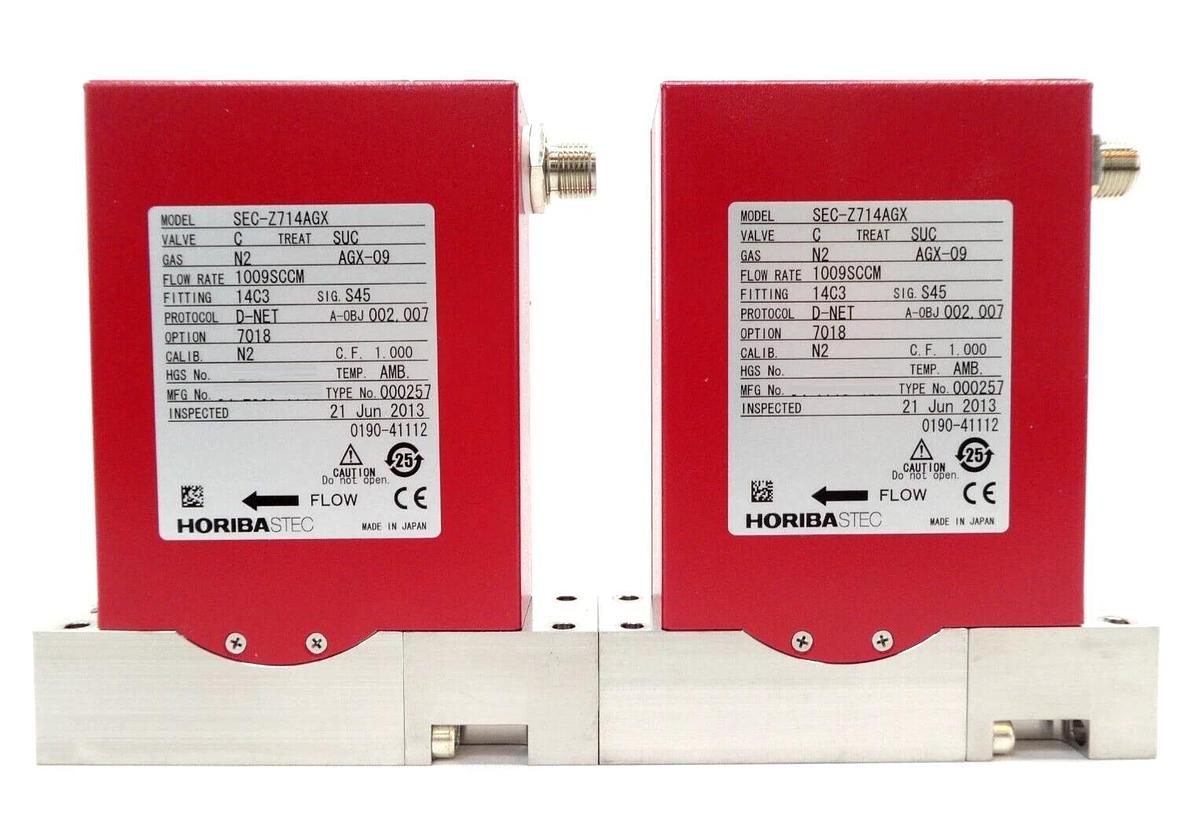 Used Horiba STEC SEC-Z714AGX Mass Flow Controller MFC Z700 Reseller Lot of 12 Working