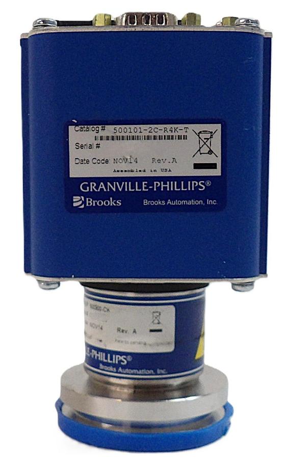 Used Granville-Phillips 500101-2C-R4K-T Micro-Ion Gauge Brooks Automation Working