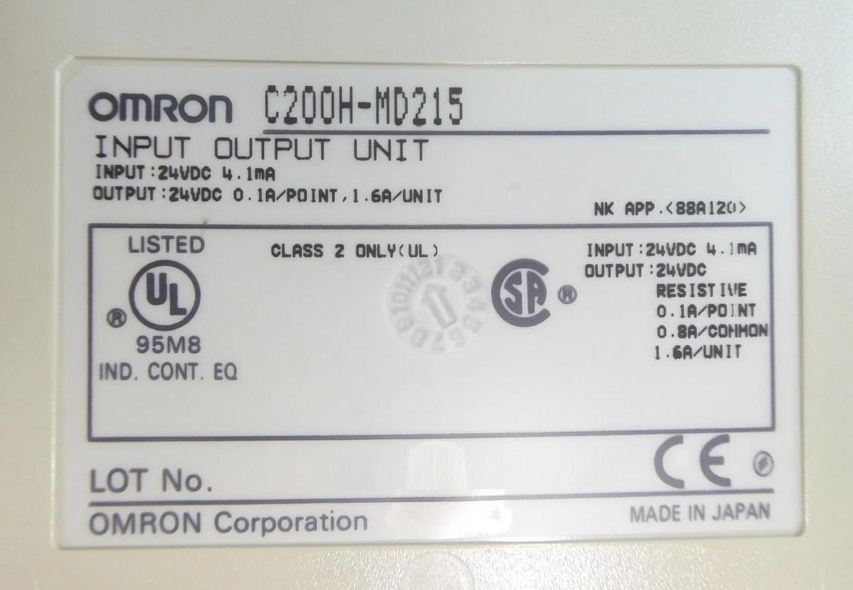 Used Omron Sysmac C200HS Programmable Logic Controller PLC Working Surplus