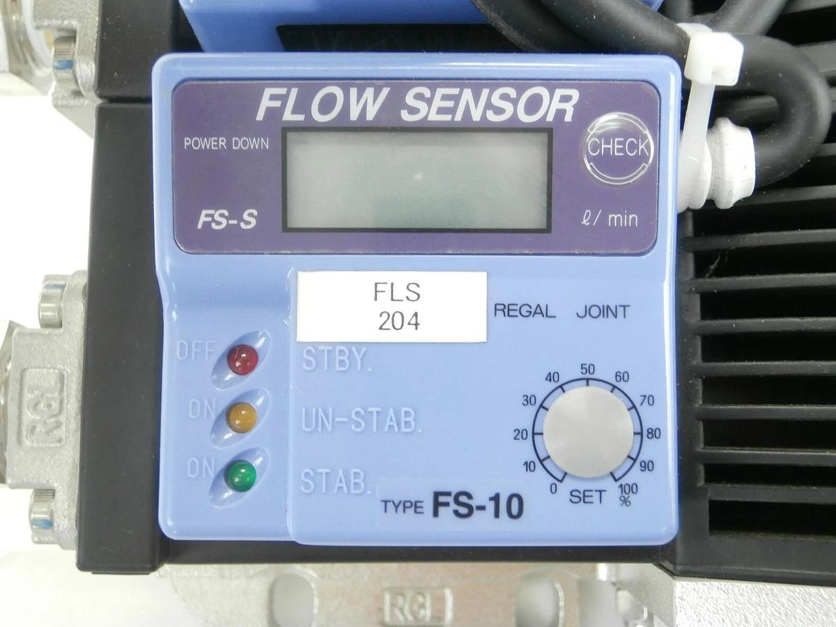 Used Regal Joint FS-10S 4-Port Flow Sensor Manifold FS-10 Hitachi M-712E Working