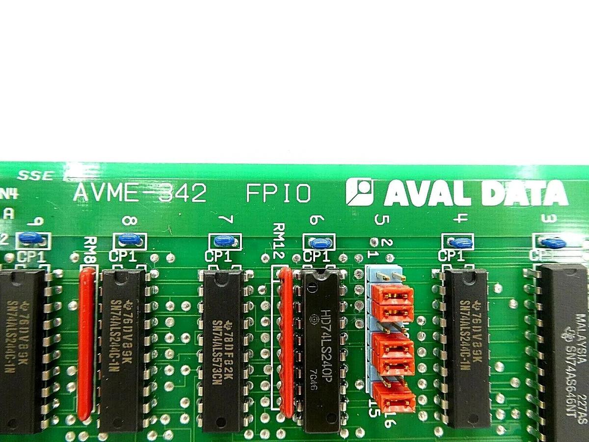 Used AVAL DATA AVME-342 Processor PCB Card FP10 Working Surplus