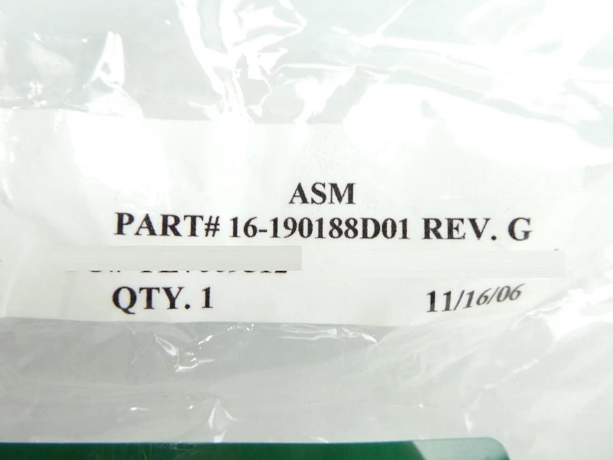 ASM Advanced Semiconductor Materials 16-190188D01 OW Gas Line Bypass Lid New