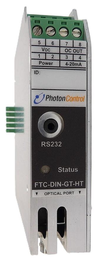 Used Photon Control FGA-0272A Fiber Optic Temperature Converter FTC-DIN-GT-HT Working