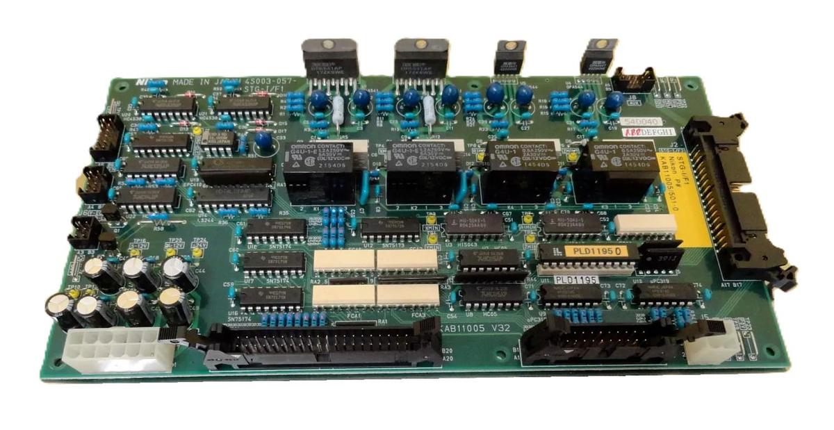 Used Nikon 4S003-057 Relay Board PCB STG-I/F1 KAB11005/501-0 Optistation 7 Working