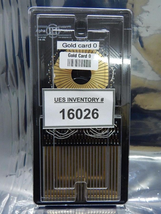 Used Alpha Probes Gold Card 0 Probe Card PCB Standard B48-XXL Open Meters 2 Used