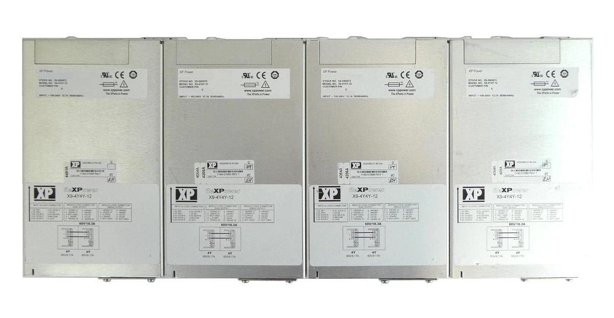 Used XP Power X9-4Y4Y-12 Power Supply Power Supply fleXPower Lot of 4 Working Spare