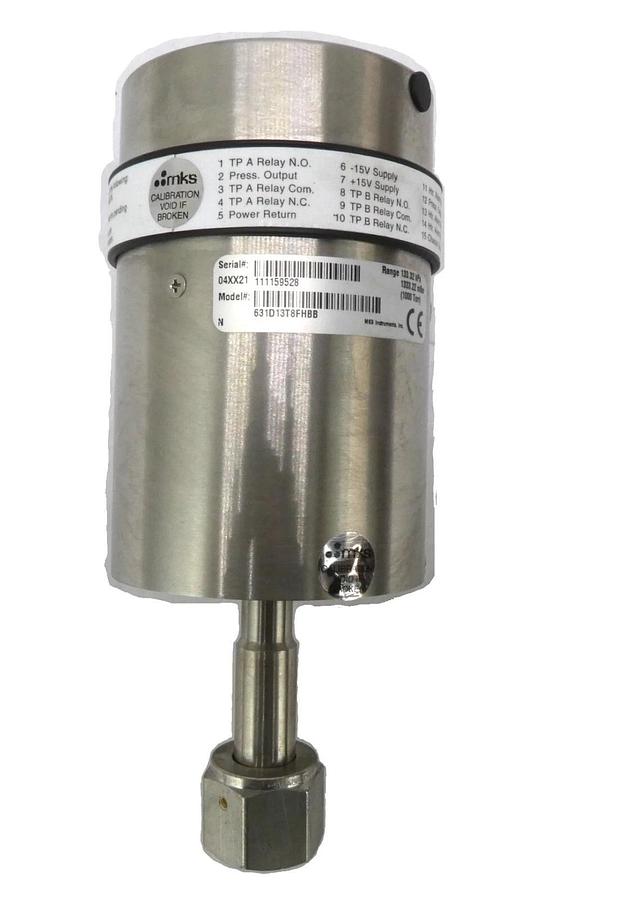 Used MKS Instruments 631D13T8FHBB Baratron Capacitance Manometer Type 631 Working