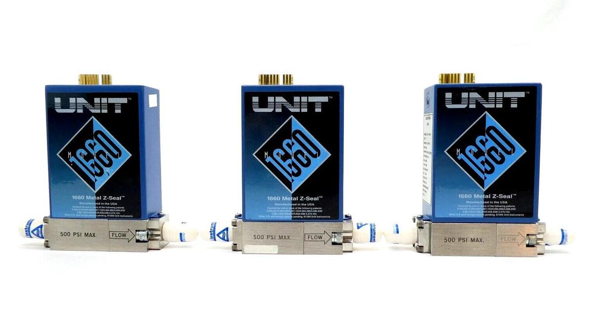 Refurbished UNIT UFC-1660 Mass Flow Controller MFC Reseller Lot of 7 OEM Refurbished