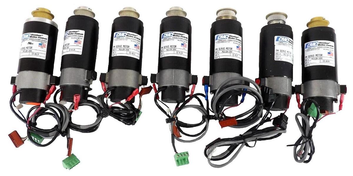 Used Cleveland Motion Controls ME2120-103E PM Servo Motor Lot of 7 Working Spare