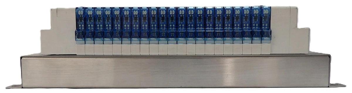 Used SMC IN587-21 21-Port Pneumatic Manifold SJ2A60T-5NFZ-N1-X21 Lot of 2 Working