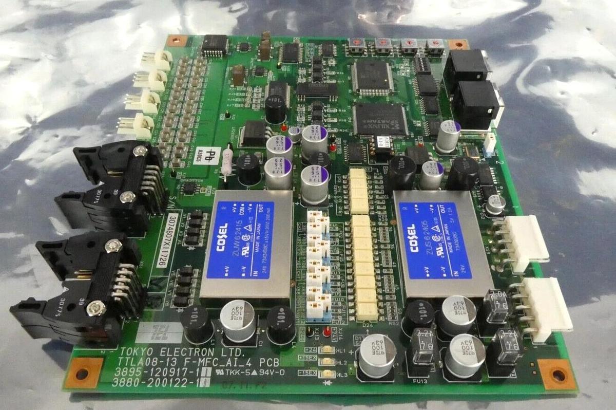 Used TEL Tokyo Electron TTLA08-13 F-MFC_AI_4 PCB Board 3895-120917-11 Working Surplus