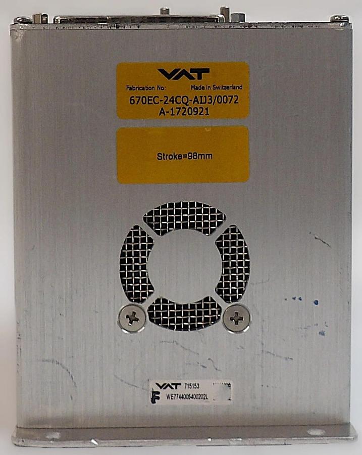 Used VAT 670EC-24CQ-AIJ3 External Controller Module Working Surplus