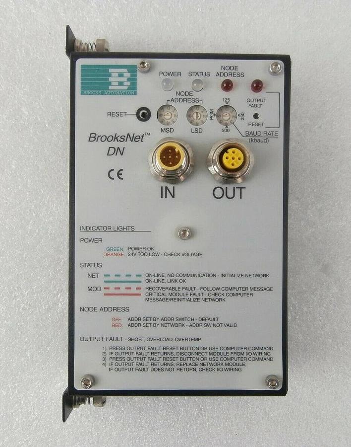 Used Brooks 108378 DeviceNet Module BrooksNet DN Lot of 2 KLA-Tencor E-Beam Working