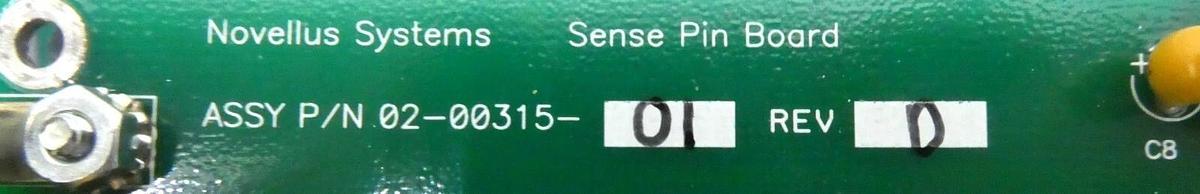 Used Novellus Systems 02-00315-01 Sense Pin Board Interface PCB Working Surplus
